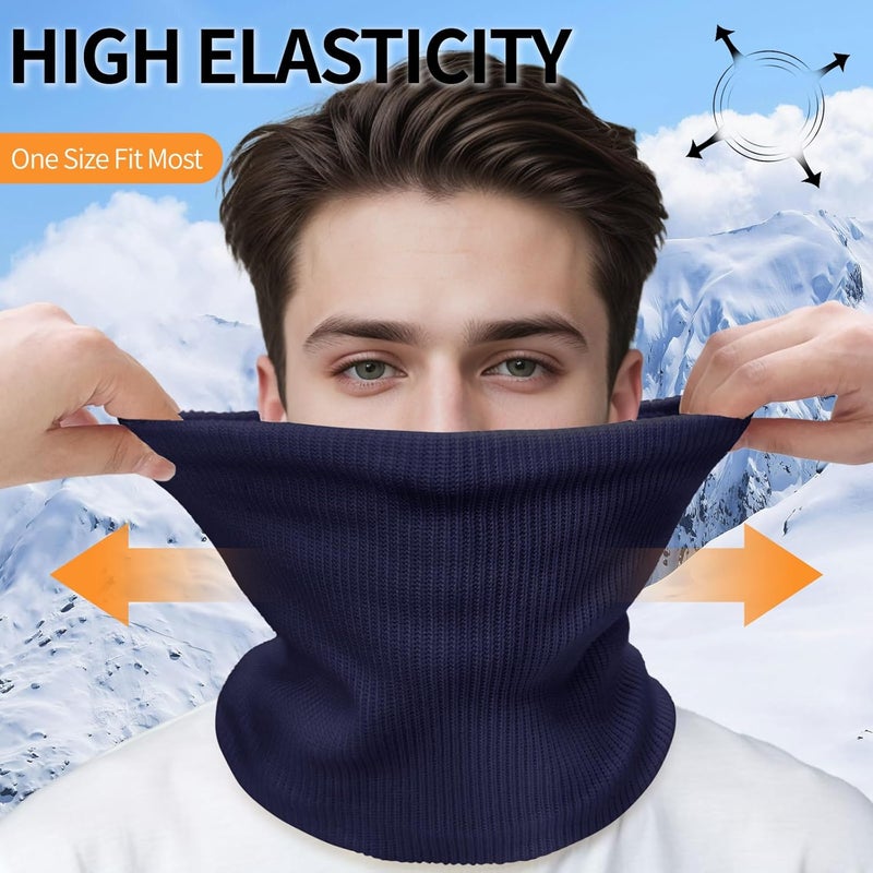 Beurlike Winter Neck Warmer Gaiters for Men Women Windproof Thermal Fleece Ski Face Mask Cover Neck Scarf for Cold Weather - Image 3
